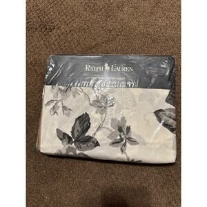 Vintage Ralph Lauren Irregular Fitted Twin Sheet Sargent Floral Gray